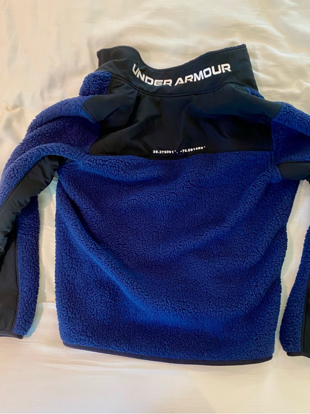 Under Armour Women's Royal Blue Sherpa Zip Jacket - Picture 2 of 2